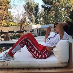 red kappa sweatpants
